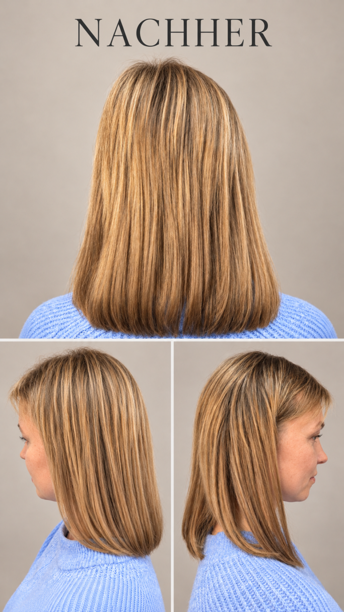 Nachher-Aufnahme eines modernen Bob-Haarschnitts bei Friseur Winterberg Inh. Elke Kolz in Bonn-Brüser Berg