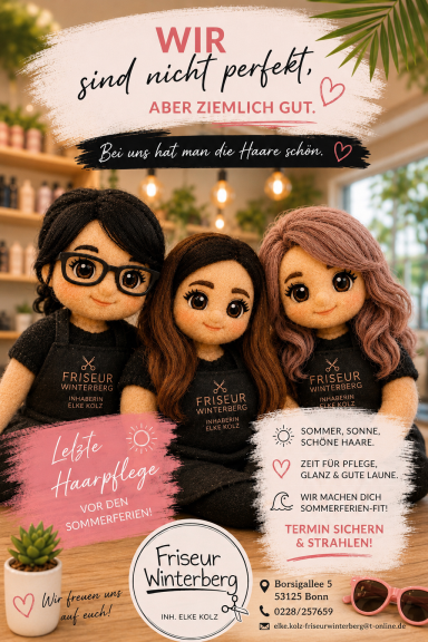 Team von Friseur Winterberg Inh. Elke Kolz – Sommerfrisur und Haarpflege.