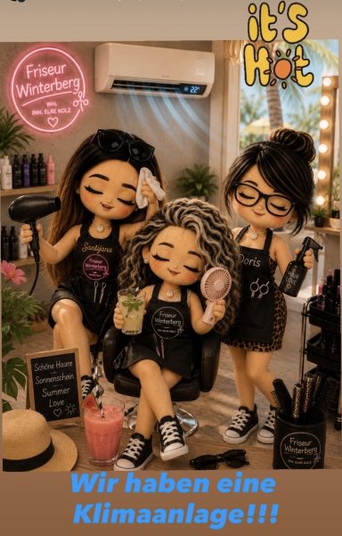 Klimatisierter Friseursalon Friseur Winterberg Inh. Elke Kolz in Bonn-Brüser Berg.