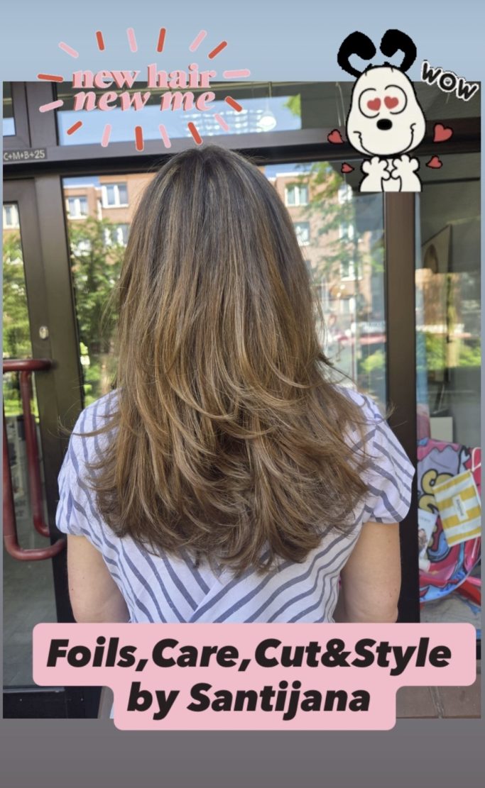 Foils, Care, Cut & Style by Santijana Strähnen und Haarschnitt von Santijana bei Friseur Winterberg Inh. Elke Kolz in Bonn-Brüser Berg.